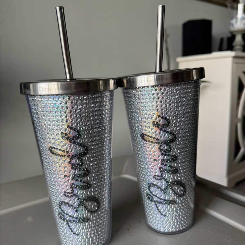Silver Rhinestone Bride Tumbler